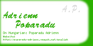 adrienn poparadu business card